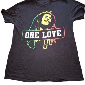 Black One Love Graphic Tee